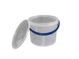 Відро харчове прозоре з кришкою 5 л