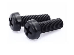 Винт пластиковый M3x20 с цилиндричеcкой головкой, чёрный