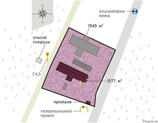Виробничі приміщення на 2га землі під промислові та складськ