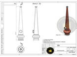 Вискарный медный шлем 5" на 1 1/2" (цена при заказе 2 шт)