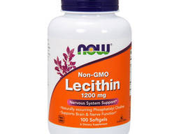 Витамины NOW	Lecithin 1200 mg	(100 softgels)