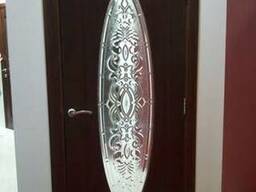 Витражи овальные дверные кристаллайт