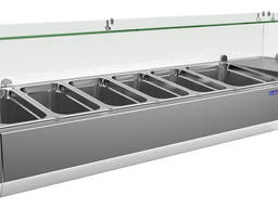 Витрина холодильная CoolEQ VRX 1500x380 для пиццы и салатов