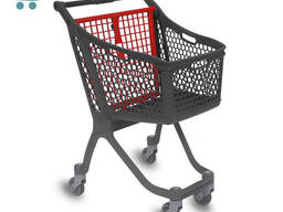 Візки для покупців магазину обєм 75 літрів Polycart 100mm колеса Tente