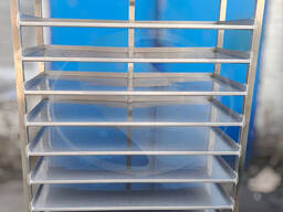 Візок для дефростації з нержавіючої сталі 1300×650×1900 мм.