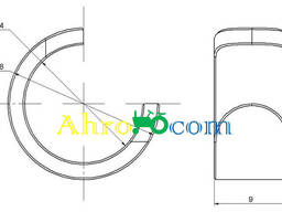 Вкладыш чугунной иглы пресс-подборщика Sipma Z224 | 522300010, 2010-070-113.00