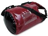 Водонепроницаемая сумка, гермомешок с прозрачным карманом 35L LS бордовий - фото 1