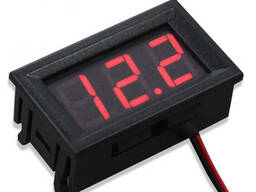 Вольтметр цифровой 2,5-30V 0.36 Красный Встраиваемый цифровой вольтметр Вольтметр. ..