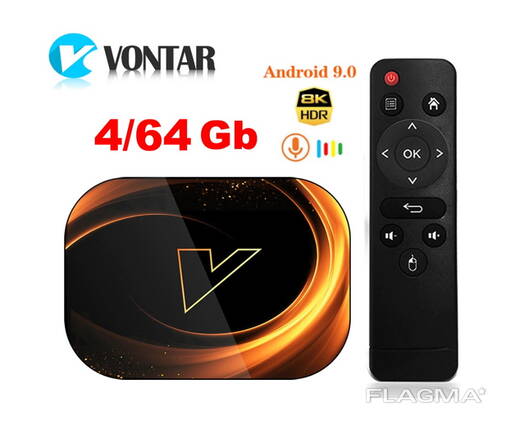 Vontar X3 4/64GB S905X3 8K ТВ приставка Smart TV box X96H96