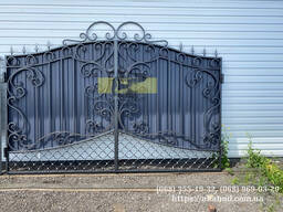 Ворота ажурные с французкой сеткой