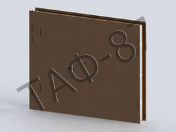 Ворота гаражні 2,63 х 2,15 м ст. 2,0 мм утеплені, обшиті OSB усередині