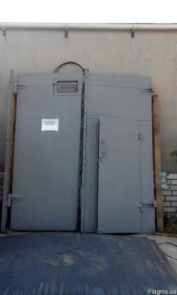 Ворота гаражные 2400х2700 утеплённые с калиткой
