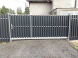 Ворота и калитки из металлического штакетника - фото 2