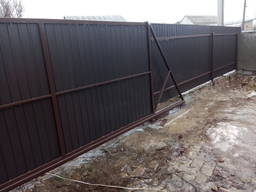 Калитки заборы ворота с профнастила