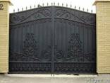 Ворота металлические и кованые изделия ограждения - фото 2