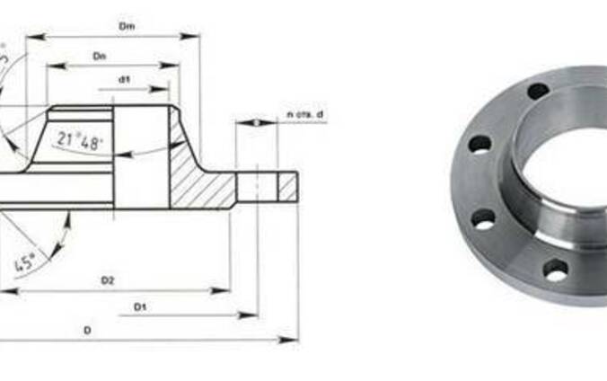 Воротниковый фланец чертеж