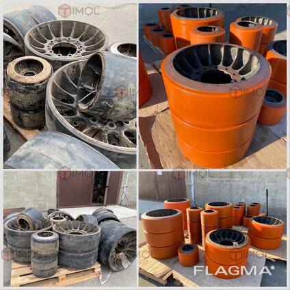 Відновлення поліуретанового покриття коліс, катків, валів та роликів