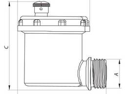 Воздухоотводчик автоматический угловой 1/2" KOER KR.1257 (KR2687)
