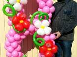 Оформление воздушные шарами , товары для праздника.