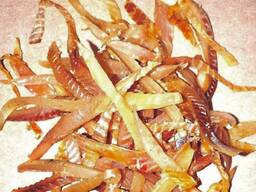 Вяленая рыбная соломка. Мясные и рыбные снеки.