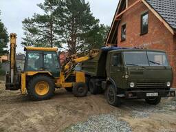 Вывоз строительного мусора Камаз экскаватор