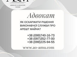 Як оскаржити рішення виконавчої служби про арешт майна