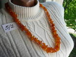 Янтарные ожерелья бусы янтарь лечебный №5 медовый прозрачный