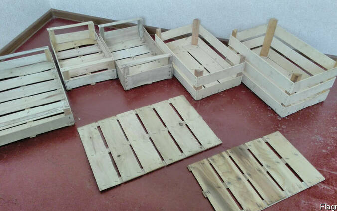 Ящики шпоновые в Крыму для яблок,винограда,персика,черешни