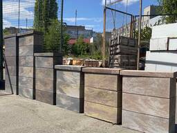 Євроблок для забору колормікс Азія (190х190х500)