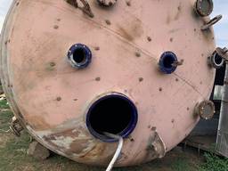 Ёмкость эмалированная 40куб с паровой рубашкой синяя эмаль 3,5мх5,3м 2шт