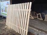 Забор деревянный Секции штакетные