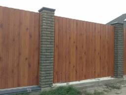 Забор из проф. настила. "Броневик" Днепр.