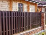 Штакетник (еврозабор) металлический на забор, клумбу, купить в Чернигове - фото 1