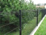 Забор Ограждение из 2d 3d сварной рулонной секционной сетки - фото 3