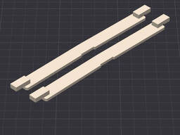 Заглушка рейлинга на крышу Opel Astra H, Zafira декоративная (пара)