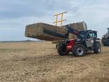 Захват для тюков на погрузчик. Тюкозахват для прямоугольных тюков соломы. Новинка - фото 2