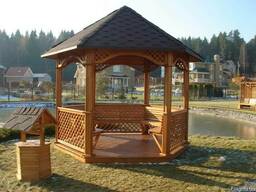 Купить деревянную беседку в Харькове