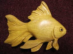 Заколка для волосся з дерева Рибонька