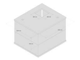 Залізобетонний льох (підвал) (к-кт 3 елемента) 2,9×2,5×2,1м