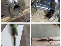 Запчастини фрезерного верстата 6Т13, 6Т12, шпиндель, вали, гвинти та ін.