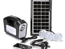 Зарядка на солнечной батарее, фонарь, лампы , пауэрбанк комплект