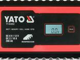 Зарядний прилад мережевий з LCD дисплеєм 230В YATO до акумуляторів 6V-2А 12V-10А, макс. .. .