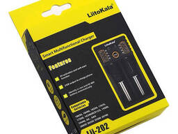 Зарядний пристрій Liitokala Lii-202, Ni-Mh/Li-ion/Li-Fe/LiFePO4, USB, Powerbank, LED, Box