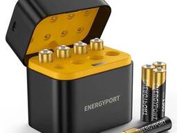 Зарядный кейс-бокс с 8 литий-ионными аккумуляторами AAA (1.5V, 1300mWh
