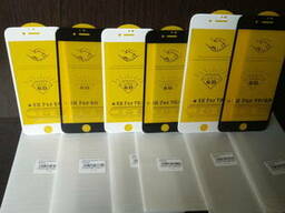 Защитное стекло 6D на айфон, Iphone 4,5,6,7,8,7-8 X, X