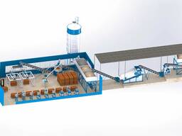 Завод для виготовлення цегли методом гіперпресування, производство кирпича