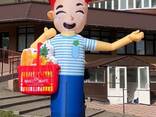 Зазивало надувна реклама для торгівлі, спорту, розваг. 3.4 метри - фото 3