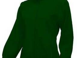 Женская флисовая куртка цвет темно зеленый в наличие