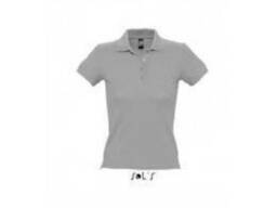 Женская рубашка поло sol"s people-11310. цвет серый меланж