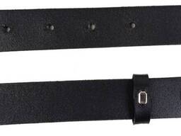 Женский кожаный ремень Skipper черный, ширина 2,5 см